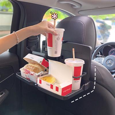 Car Tray Shelving Dining Car Auto Seat Back Tray Multi-Function Foldable Practical Small Table Food Drinks Holders Accessories