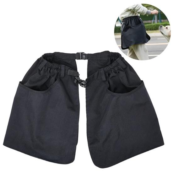 

Сумка для закусок для домашних животных, большая вместительная портативная сумка для лакомств для собак, регулируемая поясная сумка для тренировок и кормления домашних животных M чёрный