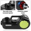 SucceBuy Cric de Voiture Électrique 4-en-1 12V 5T Cric Hydraulique Portable Clé à Chocs Compresseur de Pneu Levage Lumière LED Outil de Réparation de Voiture