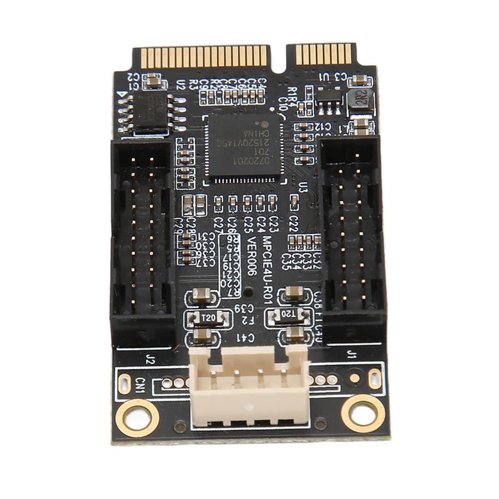 Mini PCIE na USB3.0 Přední rozšiřující karta Duální 19PIN 5Gbps USB Rozšiřující karta s podporou Hot Swap pro Windows