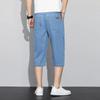 Sommer Dünne Herren Jeans Shorts Blau Grau Klassischer Stil Elastizität Gerade Leicht Business Casual Denim Shorts Männlich