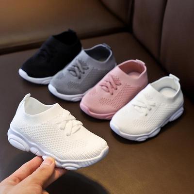 2024 Strick-Sneakers im koreanischen Stil für Kinder – weiche Sohle, atmungsaktives Mesh für Jungen und Mädchen