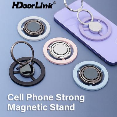 HdoorLink Magnetic Cell Phone Ring Holder Compatible with Iphone 12 13 14 15 Pro/Pro Max Magsafe Removable Cell Phone Metal Ring Buckle