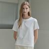 Hiikeu Silky Cotton Span T-Shirt_White