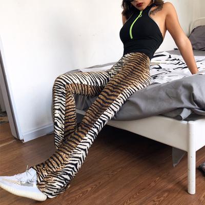 Women's High-waisted Long Pants Flared Pants Spring New Fashionable Casual Pants Wide-leg Pants