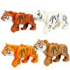 MOC Serie Granja Bosque Escena Crianza Animal Bloques de Construcción Lobo de la Jungla Montura Caballo Oso Marrón Blanco Panda Ladrillos DIY Juguetes para Niños