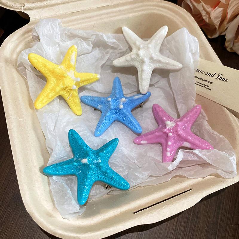 Neue Sommer Strandurlaub Muschel Seestern Haarspangen Haarnadeln Süße Seitenklammer Haarspangen Für Mädchen Koreanisches Ornament Haarschmuck