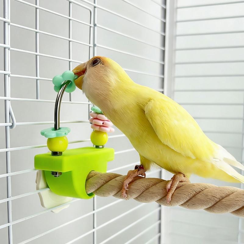 Durability Wooden Parrots Gym Interactively For Climbing Jumping And Playing Helps Prevent Boredom In Pet Birds