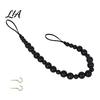 Decorative Curtain Accessories Boho Beaded Tieback, Modern Holder with Adhesive Hook, Room Decor Accents No Drilling Required, Drapery Holdback