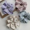 "High-End French-Style Satin Hairband: Fashionable Wood Ear & Flower Bud Design"