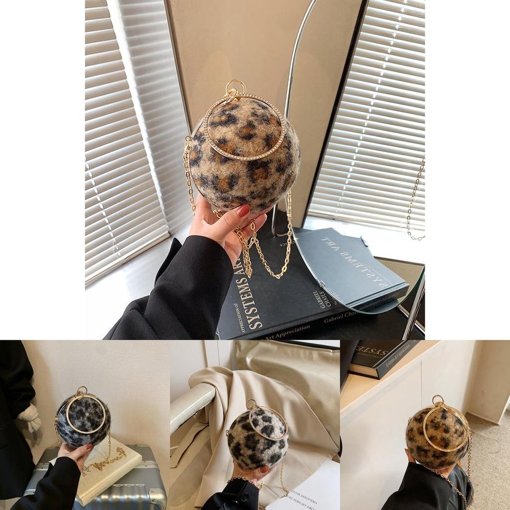 Fashionable Women's Canvas Crossbody Bag In Black Khaki And Brown Unique Round Design