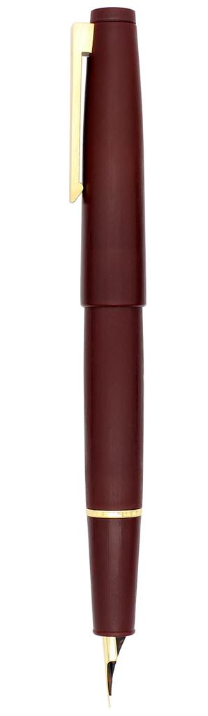 Gullor Color Fountain Pen Simple Converter and Gift Box Gold Extra Fine Nib Red X80, Design, Included, Clip, (0.38mm),