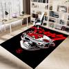 1pc Skull Rose Carpet Anti Slip Polyester Floor Mat for office.Bedroom