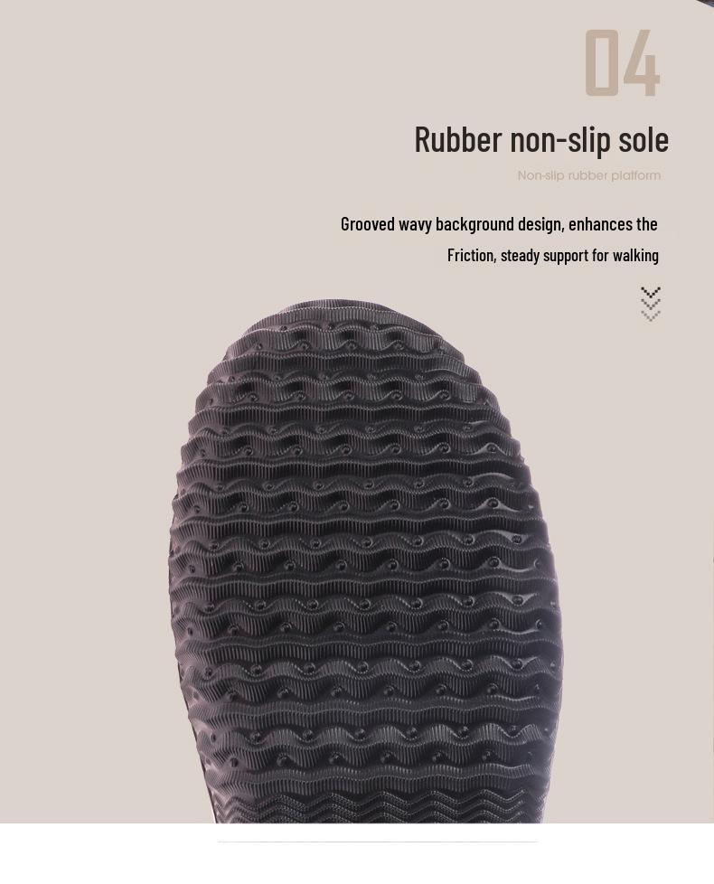 Men's Large Waterproof Non-Slip Rubber Shoes for Kitchen, Work & Rain