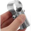 4pcs End Clamps T Clip Mesh Fence End Rail T Clamps Stainless Steel Fence Clamp with Screws Nuts for Fence Home Use