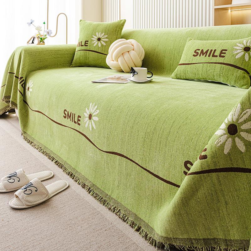 

Тканевое полотенце для чехла дивана Новая подушка для дивана 2025 универсальная для четырех сезонов высококачественная ткань цельный чехол на весь диван одеяло 180*130cm