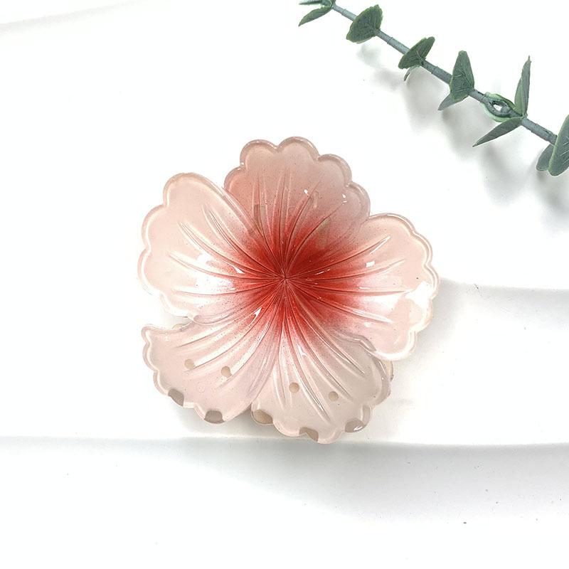 8 cm Curly Flower Claw Hair Clip Women's Head Shark Clip Hair Accessory for N25609