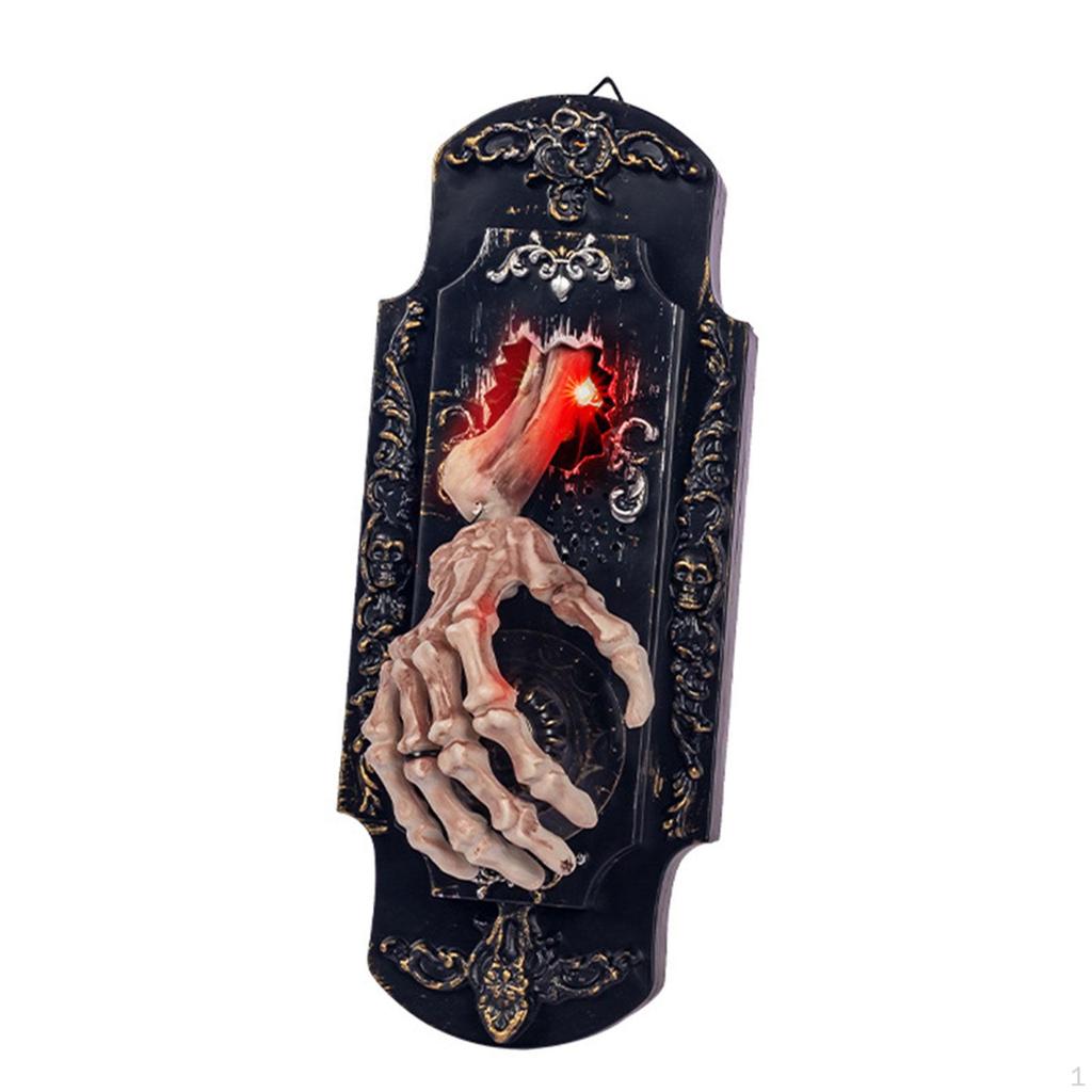 Halloween Doorbell Spray Cosplay Luminous Photo Props Creative Scary Outdoor Ornaments