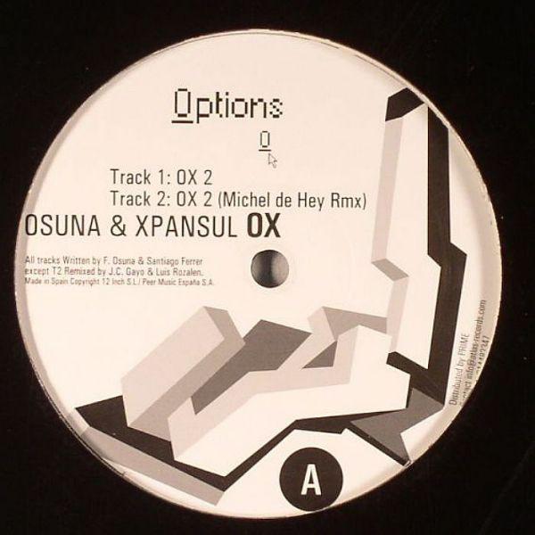 

12inch Record OSUNA & XPANSUL - OX OPT005 Options 2003 Spain Dance & Electronica Used