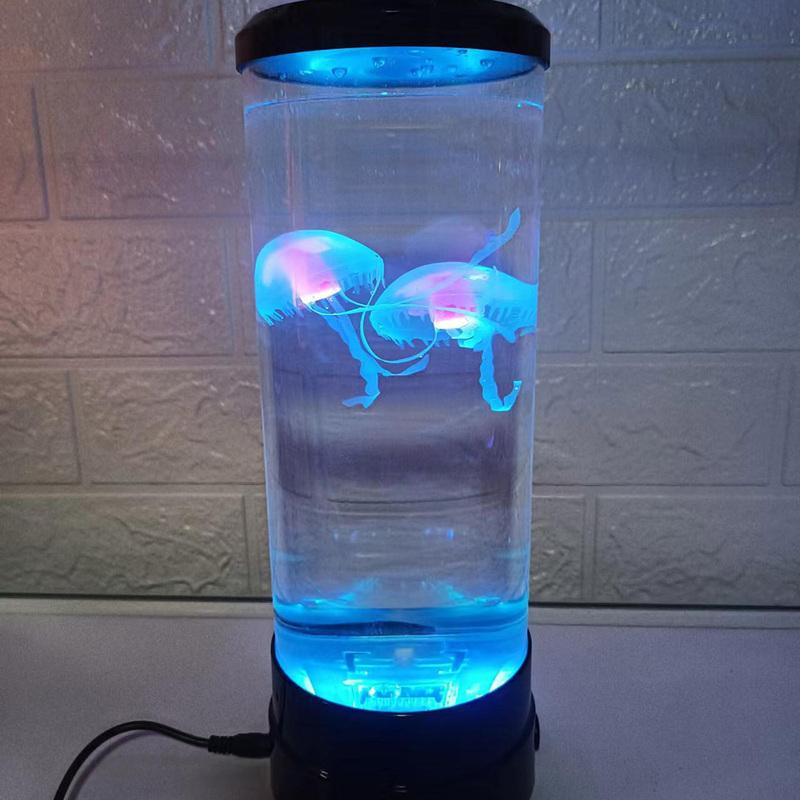 LED Jellyfish Aquarium Night Light, 7-Color Changing, Mood Lamp for Home Office Sleep Relax, Gifts