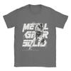 Men T-Shirt Metal Gear Solid Vintage Pure Cotton Tees Short Sleeve  T Shirt Round Neck Clothing Adult