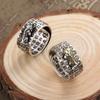 New Retro Silver Pixiu Ring Men's Heart Money Transfer Open Ring Live and Domineering