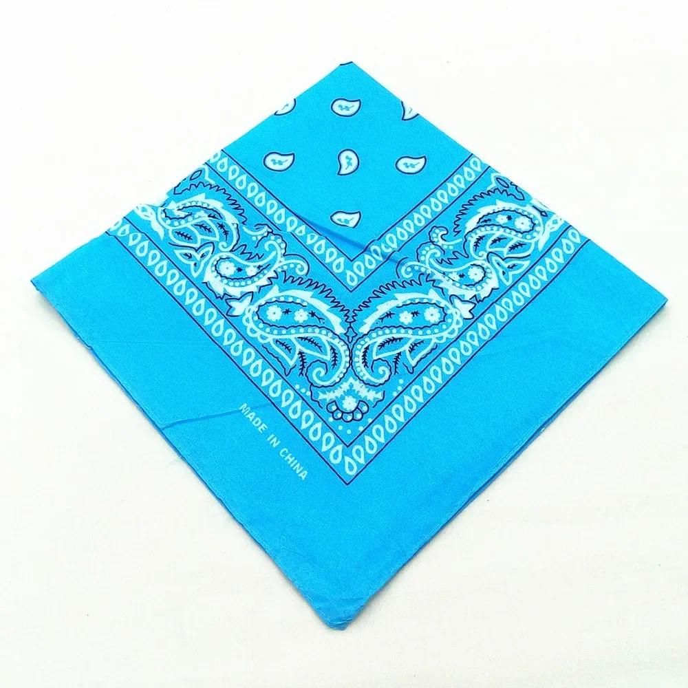 55Cm*55Cm Outdoor Sports Bandana Scarf Face Mask Riding Camping Cycling Headscarf Tube Wristband Paisley Headband Women Men 55x55cm