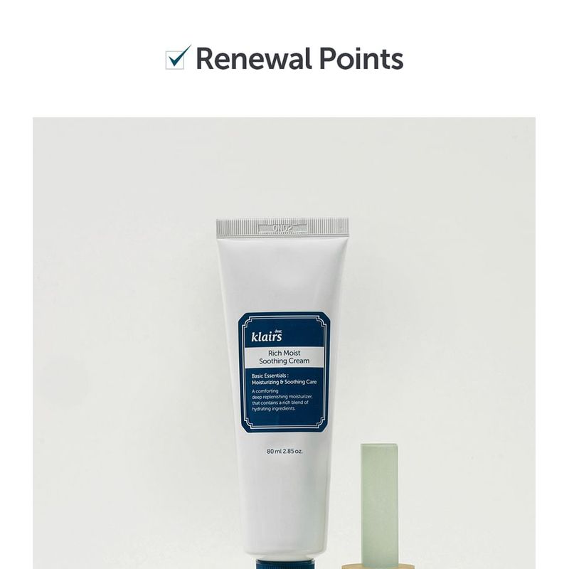 dear, klairs Rich Moist Soothing Cream JUMBO (Renewal)