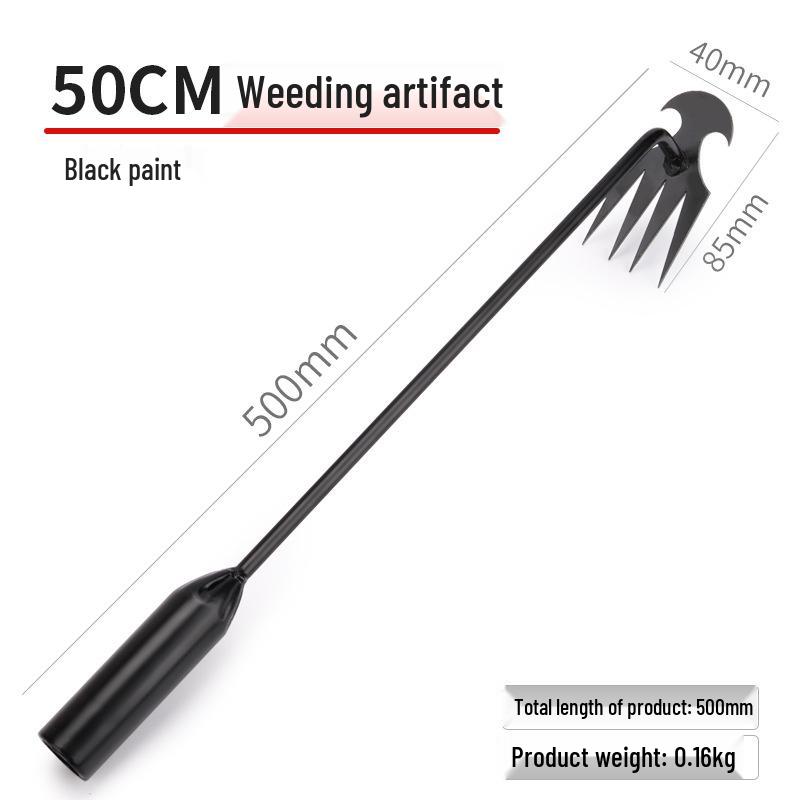 Manganese Steel Weeding Tool: Root Removal, Soil Loosening, Multifunctional Shovel for Gardening and Planting.