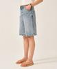 Seteo (W) Nerja Denim Bermuda Pants Union Light Blue
