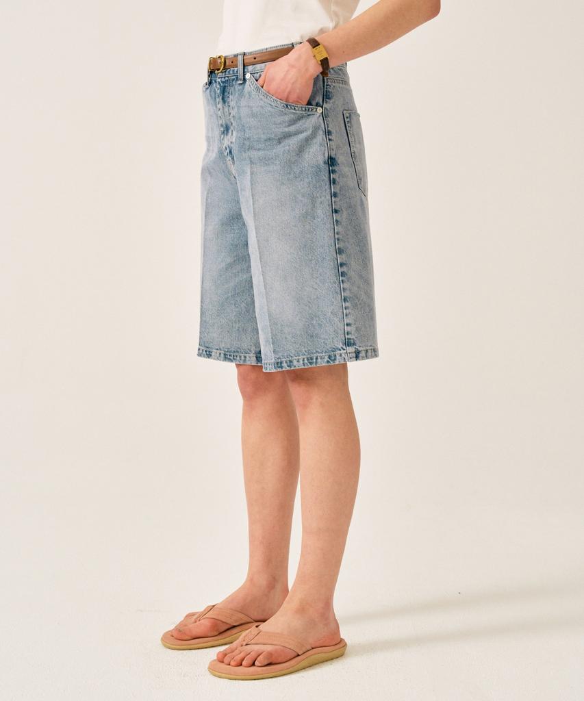 Seteo (W) Nerja Denim Bermuda Pants Union Light Blue