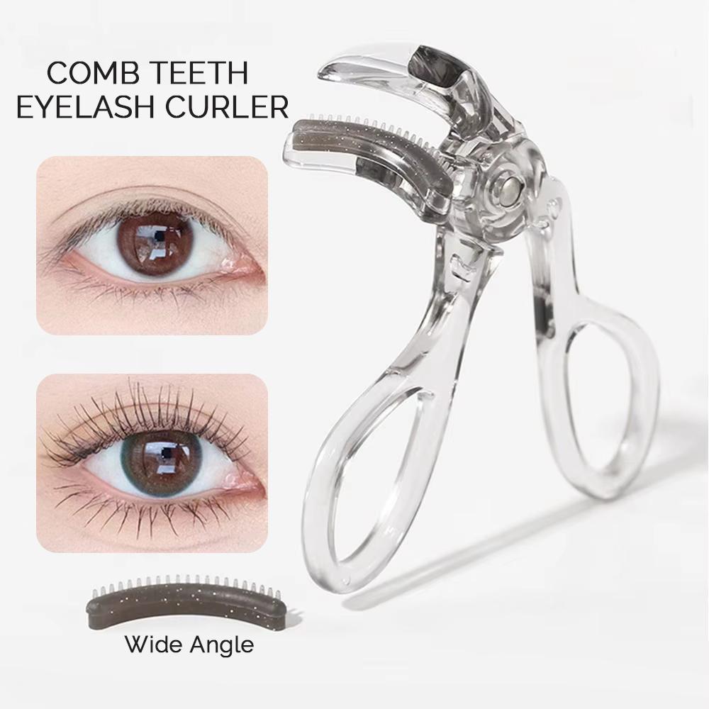 

Portable One-Clip Curling Comb Tooth Lashes Wide-Angle or Partial Eyelash Curler Sunflower Eyelash Curler Cosmetic Eyes Beauty