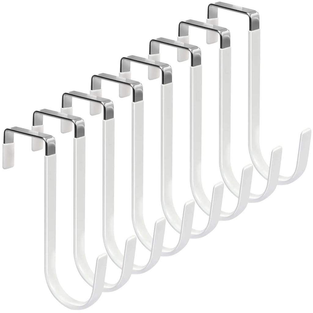 Door Hook with Rubber No Need for Drilling Cabinet, Wardrobe Door Rear Anti Slip Hook Over The Door Organizers