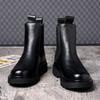 Men's Chelsea Boots, Autumn/Winter British Style, Plus Velvet Mid-High Martin Boots