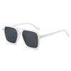 New Retro Pilot Sunglasses for Women Men Double Bridge Square Glasses Trendy Street Style Shades Fashion Sun Glasses