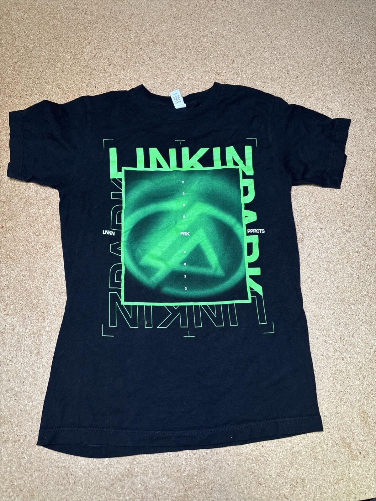 Linkin Park T-Shirt Mens S Black Logo Papercuts J1 L
