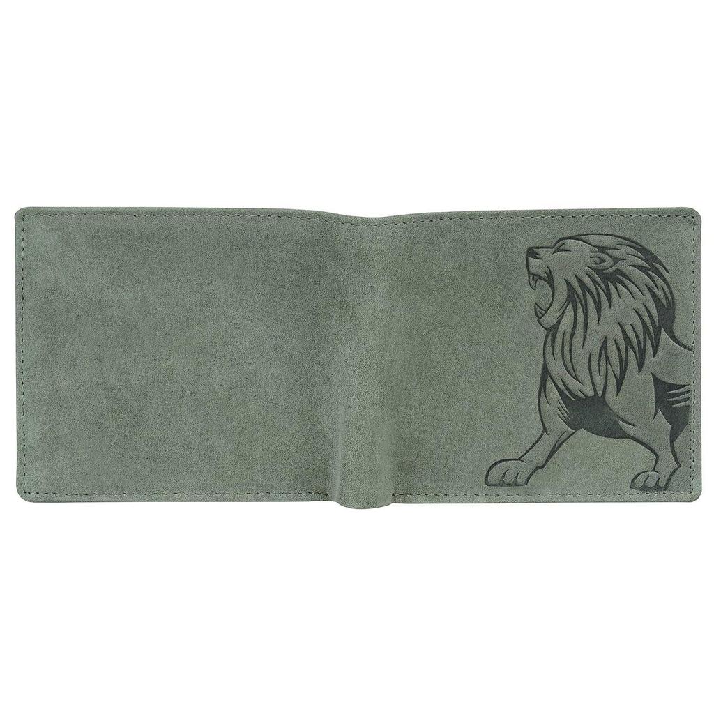 Leo Vintage Green Leather Wallet for Men