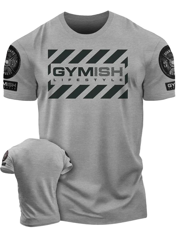 New 3D Printed Recover Fully Workout T-Shirt Funny Gym T-Shirt High Quality Cotton Men's Short Sleeves Muscle Man Tough Guy T