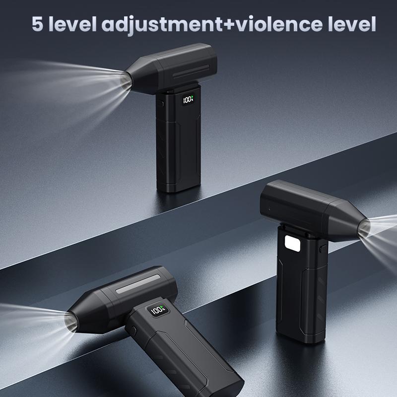 450000RPM Powerful Air Blower Turbo Jet Fan High Speed Turbo Violent Fan Stepless Speed Brushless Handheld Duct Fan PC Cleaning