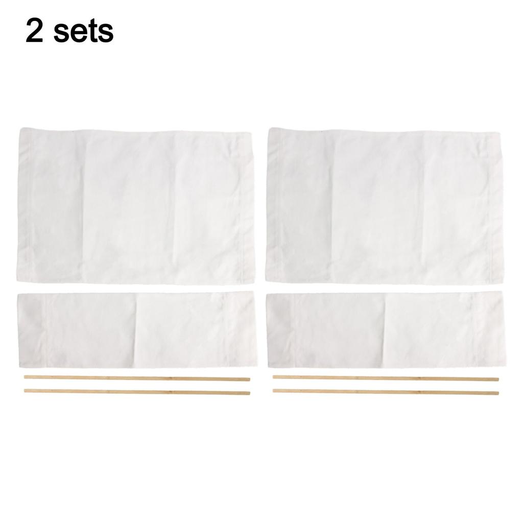 Space Saving Foldable Canvas Chair Seat Covers for Director Chairs Set of 2