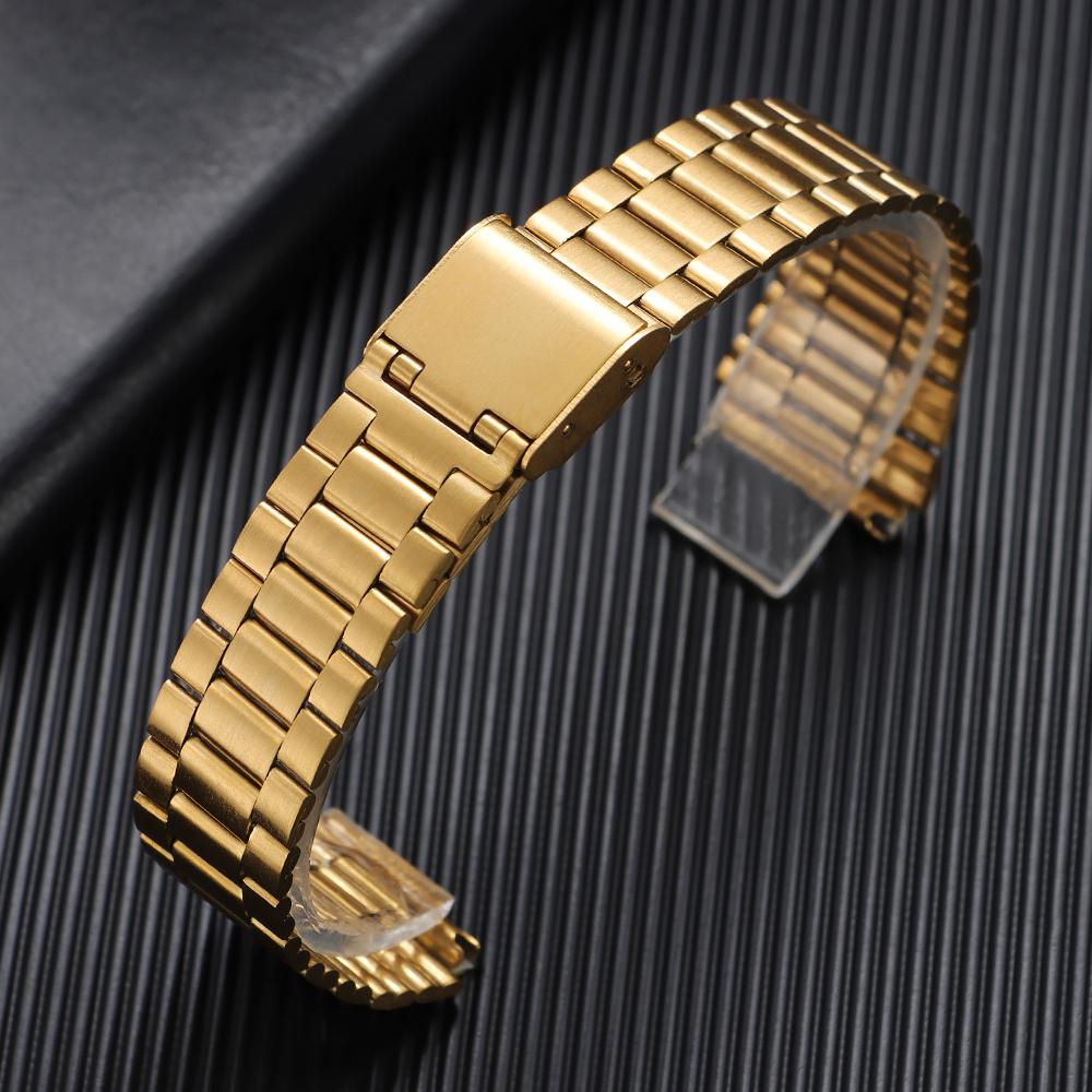 for F-91W Stainless Steel Watchband 18mm Strap for SGW400 F84 F105/108/A158W/168 AE1200/1300 Men's Women's Metal Bracelet Belt