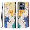 For Nothing Phone 4APro Painted Flower Cartoon Flip Card Leather Case CMF Phone 2Pr