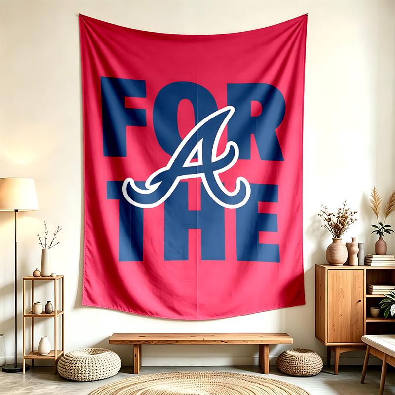 Atlanta Braves (5) Tapestry Suitable For Decorating Homes Dorms And Bedrooms Soft To The Touch And A Perfect Gift For Friends And Family