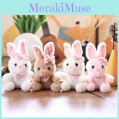 Plush Bunny Keychain With Foam Beads For Kids And Collectors