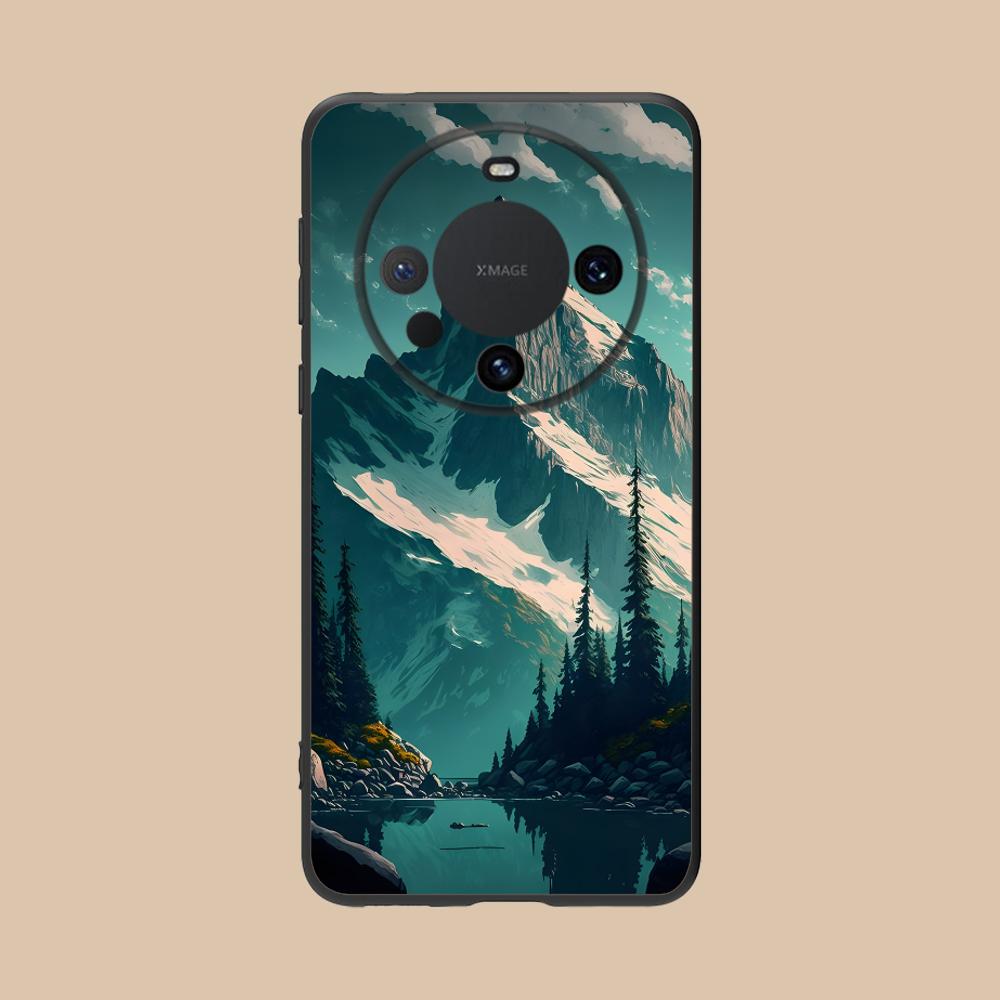 Mountain Forest Mobile Phone Case for Huawei Mate 60 50 40 30 20 10 Pro Plus Lite E 5G Colorful Printing Cover Luxury Smartphone