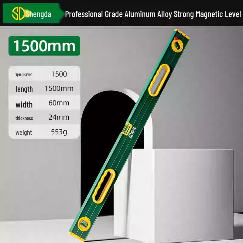 High Precision Magnetic Mini Spirit Level Ruler - Aluminum Alloy, Drop-Proof Tool