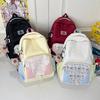 Schoolbag1011 new trendy brand fashion versatile junior high school college student schoolbag computer travel backpack