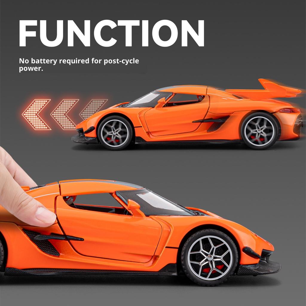 1:32 Koenigsegg Jesko Alloy Car Model Children's Sports Car Car Model Ornaments Toy Car Boy Gift