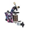 10 Wrap Coils Tattoo Machine Skull Pattern Liner Coils Tattoo Machine for Beauty Salon Pink