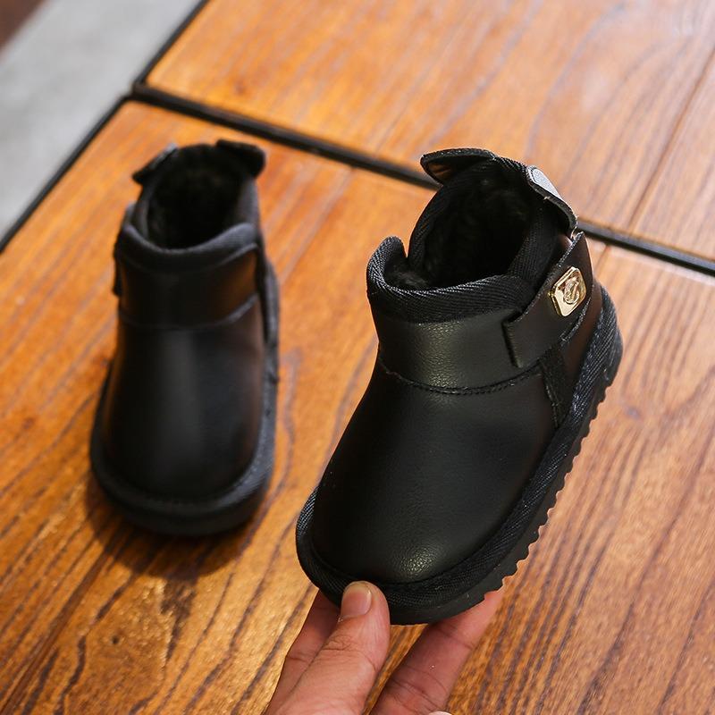 Korean Version New Children's Snow Boots Winter Non-slip Short Boots Thickened Warm Cotton Shoes